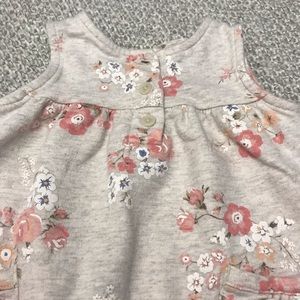 Carter's Dresses - Carter’s Cream and Pink Sleeveless Baby Dress Carter's Dresses - Carter’s Cream and Pink Sleeveless Baby Dress